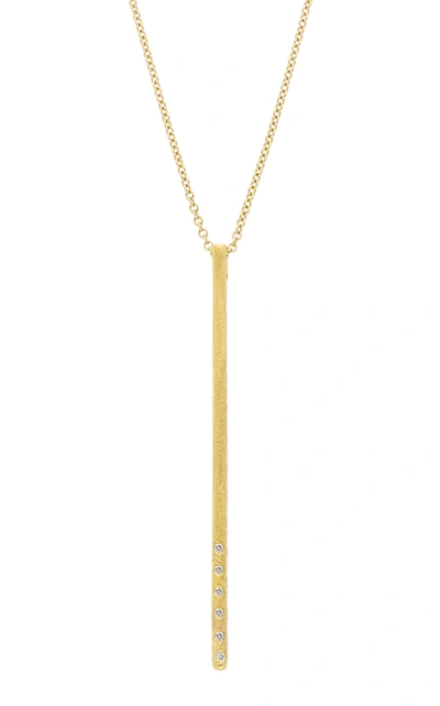 Sethi Couture Women's Dunes 18k Yellow-gold And Diamond Bar Necklace