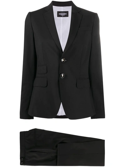 Dsquared2 Tailored Two-piece Suit In Black