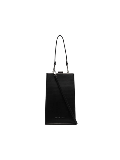 Studio Amelia Black 4.2 Mini Envelope Leather Shoulder Bag