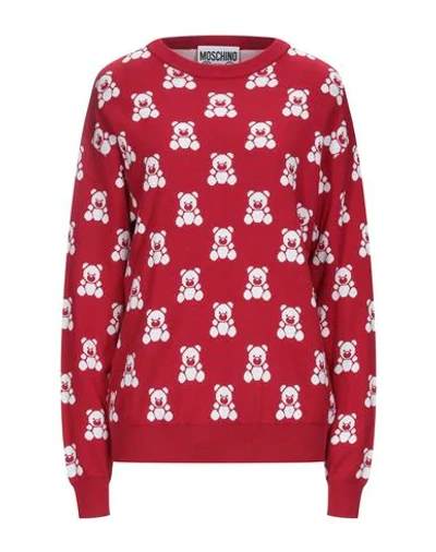 Moschino Sweaters In Red