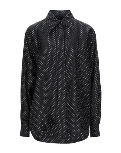 Victoria Beckham Patterned Shirts & Blouses In Black