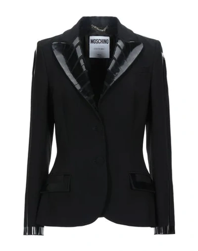 Moschino Suit Jackets In Black