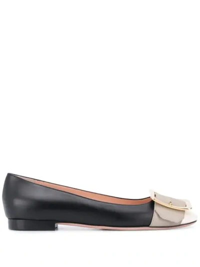 Bally Jackie Buckle-detail Ballerina Shoes In Black