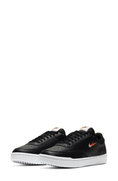 Nike Court Vintage Sneakers In Black And White