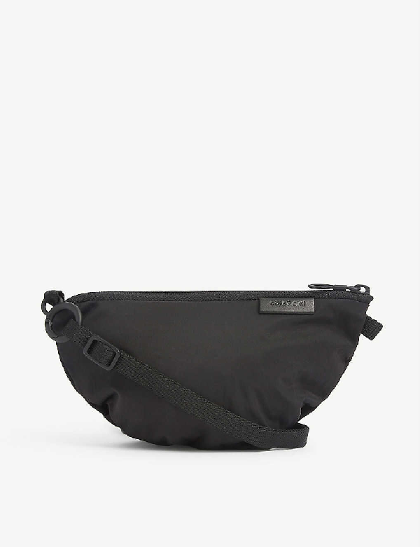 black canvas crossbody purse