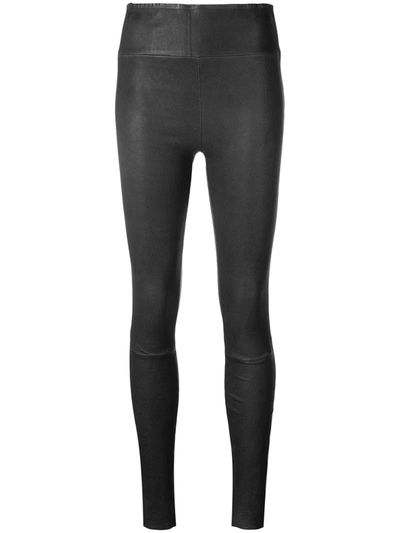 Sprwmn Skinny Fit Trousers In Black