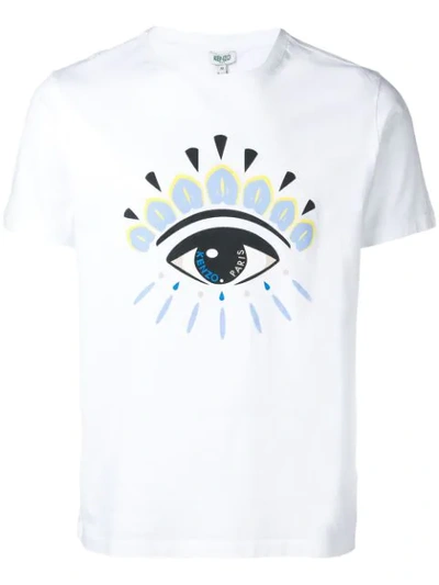 Kenzo Eye Crew Neck T-shirt In White
