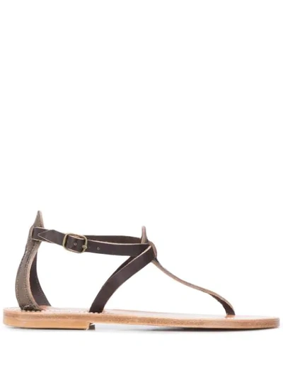 Kjacques Open-toe Sandals In Brown