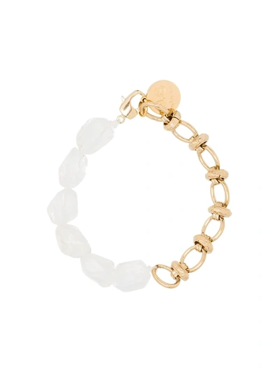 By Alona 18kt Yellow Gold-plated Crystal Quartz Bracelet In Metallic