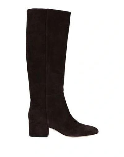 Sergio Rossi Boots In Dark Brown