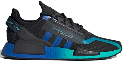 Pre-owned Adidas Originals  Nmd R1 V2 Gradient In Core Black/blue/cloud White