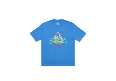 Pre-owned Palace  French Ones T-shirt Blue