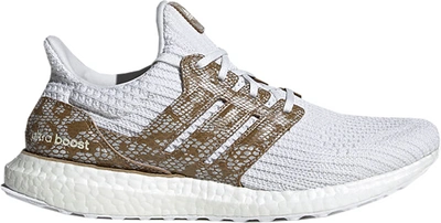 Pre-owned Adidas Originals  Ultra Boost Snakeskin White In Cloud White/clear Brown/cloud White