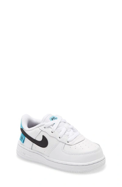 Nike Kids' Air Force 1 Lv8 Platform Sneaker In White/ Blue Fury/ White