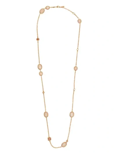 Brumani 18kt Rose Gold Baobá Diamond, Quartz, Topaz And Sapphire Necklace In Rose Gold And Pink