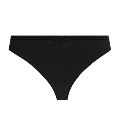 Wolford 3w String Briefs In Black