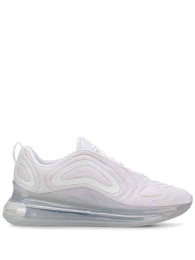 Nike White Air Max 720 Sneakers In White/ White/ Platinum
