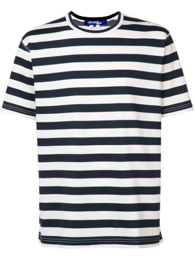 Junya Watanabe Striped Cotton-blend Ponte De Roma T-shirt