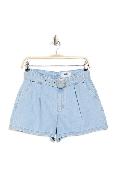 Paige Ruthie Pleated Belted Shorts In Perris