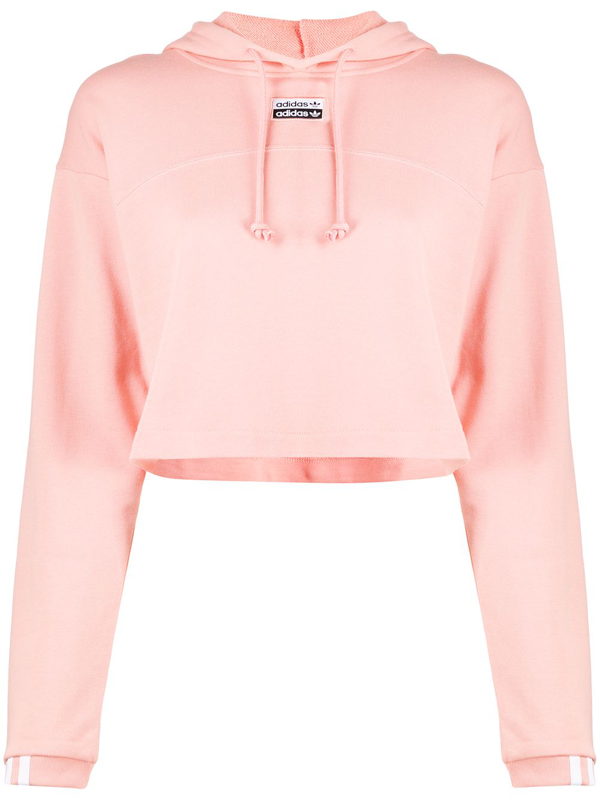 Adidas Originals Adidas Women's Originals R.y.v. Cropped Hoodie In Trace  Pink F17 | ModeSens