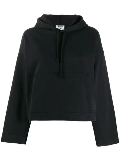 Acne Studios Joghy Emboss Hoodie In Black