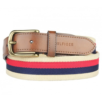 Pre-owned Tommy Hilfiger Brown Cotton Belt