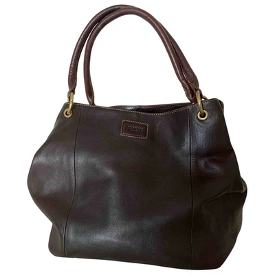 Pre-owned Osprey Brown Leather Handbag