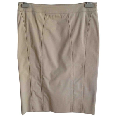 Pre-owned Burberry Skirt Suit In Beige