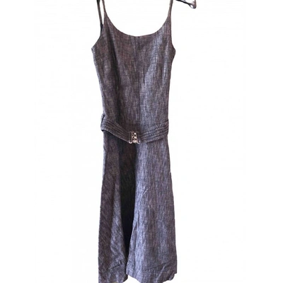 Pre-owned Dkny Mid-length Dress In Grey