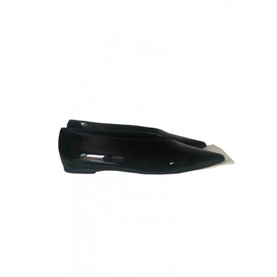 Pre-owned Celine Black Patent Leather Ballet Flats