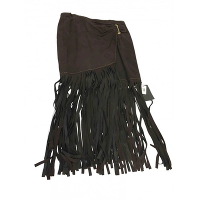 Pre-owned Tamara Mellon Skirt In Brown