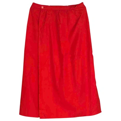 Pre-owned Dior Mid-length Skirt In Red