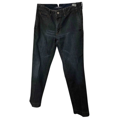 Pre-owned Incotex Straight Jeans In Navy