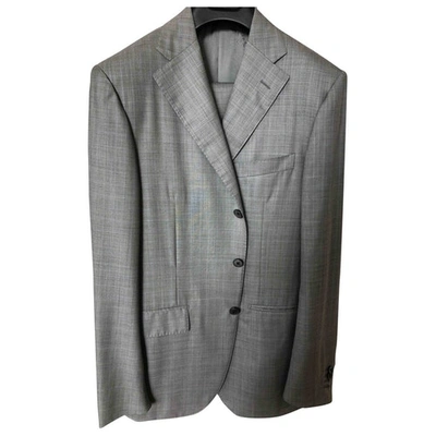 Pre-owned Corneliani Wool Suit In Grey