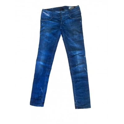 Pre-owned Diesel Slim Jeans In Blue