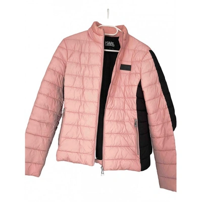 Pre-owned Karl Biker Jacket In Pink