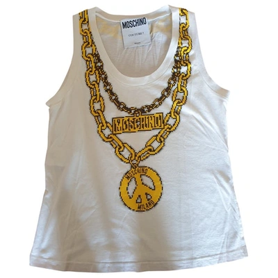 Pre-owned Moschino Waistcoat In White