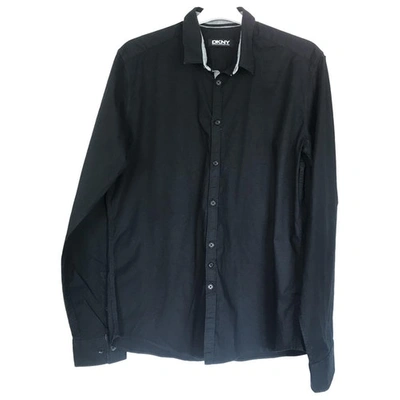 Pre-owned Dkny Shirt In Black