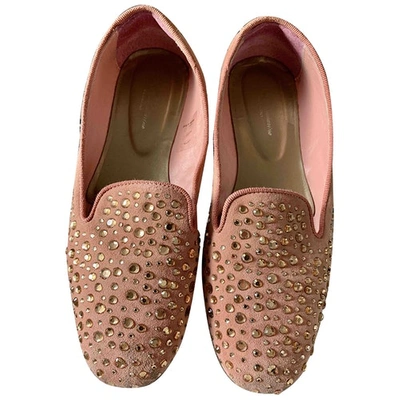 Pre-owned Blumarine Flats In Pink