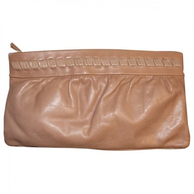 Pre-owned Gerard Darel Leather Clutch Bag In Pink