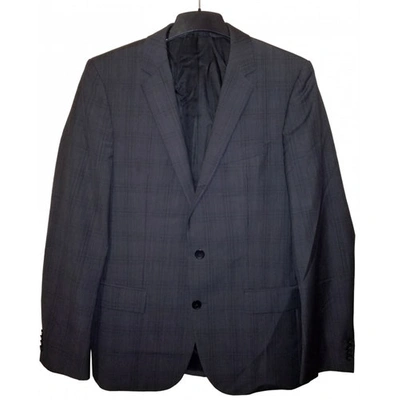 Pre-owned Hugo Boss Wool Jacket In Grey