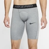 Nike Pro Men's Long Shorts In Smoke Grey,light Smoke Grey,black