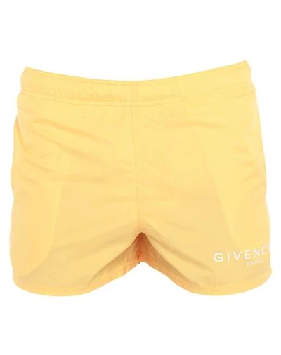 Givenchy Swim Trunks In Light Yellow