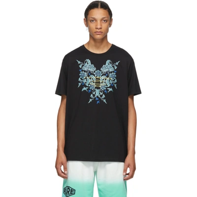 Givenchy Floral Studio Short Sleeve T-shirt In 001-black