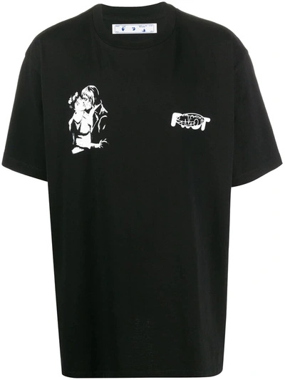 Off-white Kiss 21 Relaxed-fit T-shirt In Black