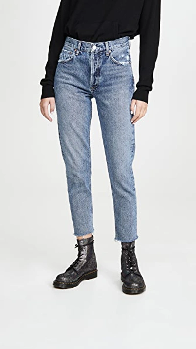 Agolde Jamie High Rise Classic Jeans In Livestream