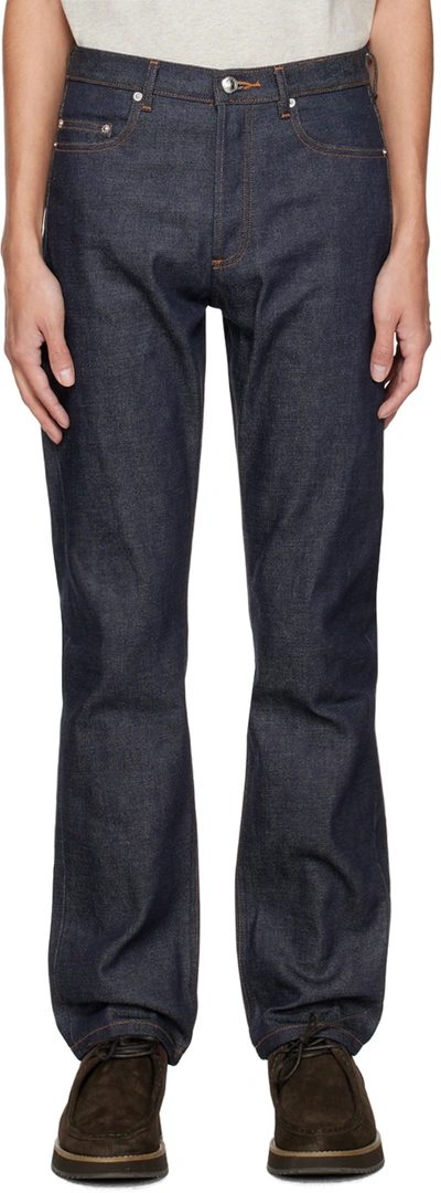 Apc Petit Standard Slim-fit Dry Selvedge Denim Jeans In Iai Indigo