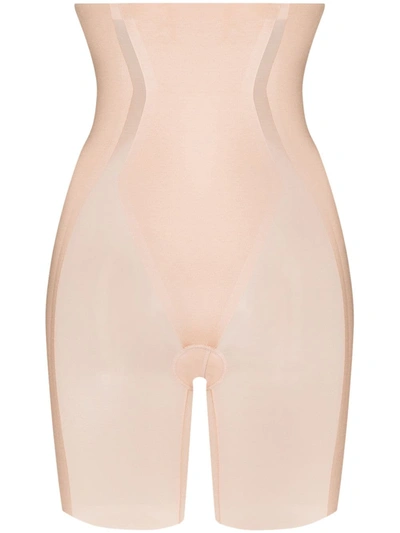 Spanx Haute Contour High-waisted Thong Shaper In Nude
