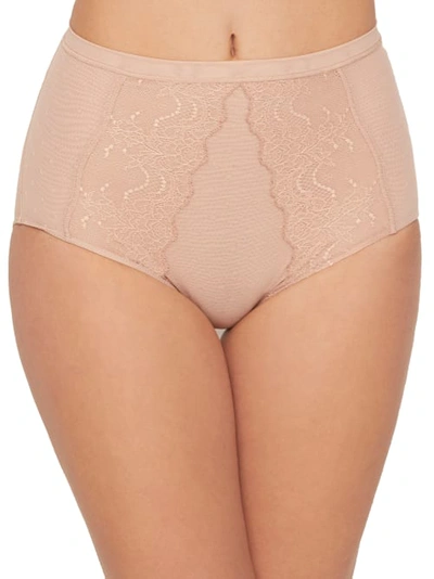 Spanx Nude Spotlight On Lace Panelled Briefs In Foundation