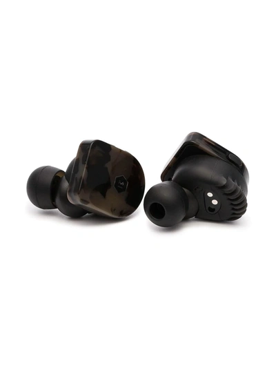 Master & Dynamic Grey Mw07 Truly Wireless Tortoiseshell Print In Ear Headphones In Brown